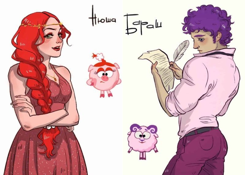 Sexy Nyusha and a strong-assed Lamb: fantasies on the theme of "Smesharikov" Sexy Nyusha and a strong-assed Lamb: fantasies on the theme of "Smesharikov"