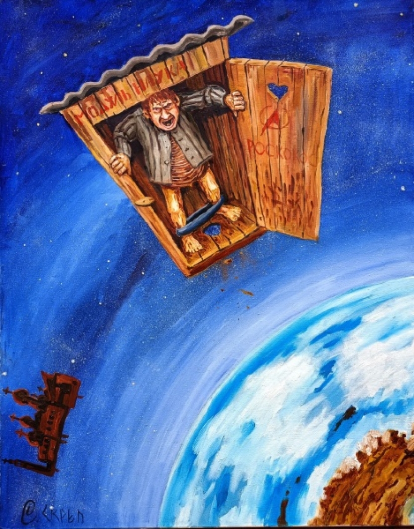 Sharp satire in the caricature paintings of Semyon Skrepetsky