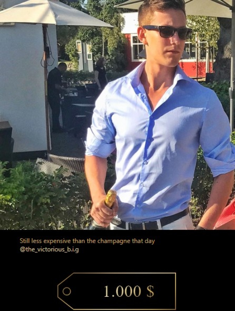 Show-offs are more expensive than money: rich kids pay thousands of dollars to have a price tag put on them