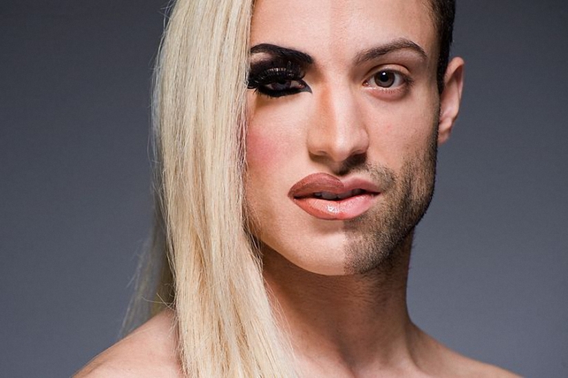 Show your face: Divas travestis con y sin maquillaje en el proyecto de Leland Bobb Show your face: Divas travestis con y sin maquillaje en el proyecto de Leland Bobb