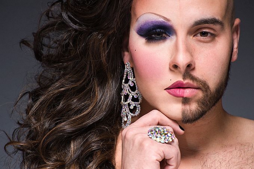 Show your face: Divas travestis con y sin maquillaje en el proyecto de Leland Bobb Show your face: Divas travestis con y sin maquillaje en el proyecto de Leland Bobb