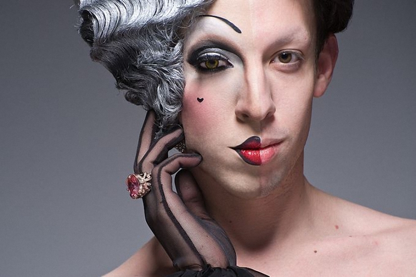 Show your face: Travesty divas with and without makeup in Leland Bobb's project