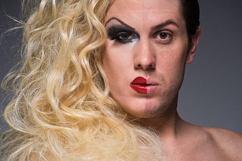 Show your face: Travesty divas with and without makeup in Leland Bobb's project