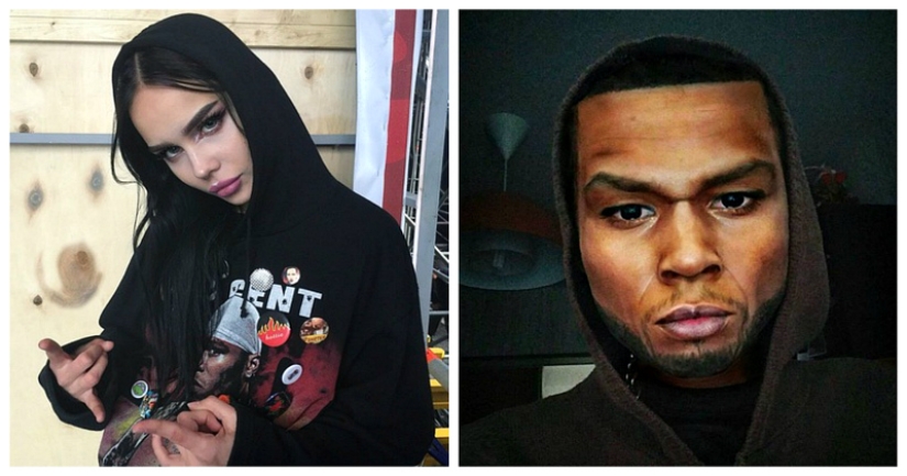 Siberian student turns into 50 Cent, Avatar, Jackson, and anyone else Siberian student turns into 50 Cent, Avatar, Jackson, and anyone else