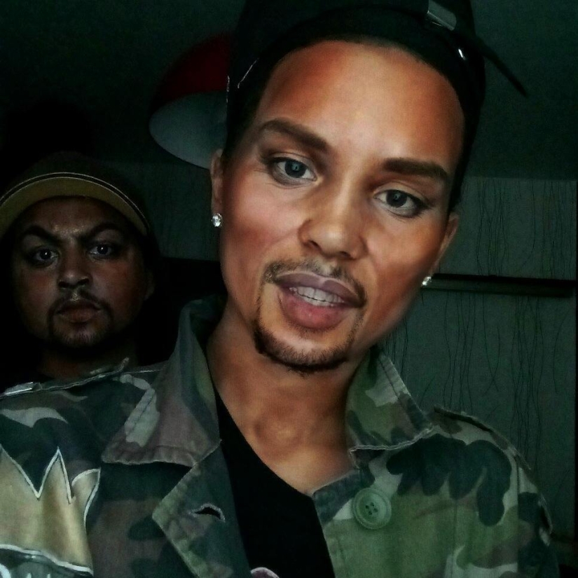 Siberian student turns into 50 Cent, Avatar, Jackson, and anyone else Siberian student turns into 50 Cent, Avatar, Jackson, and anyone else