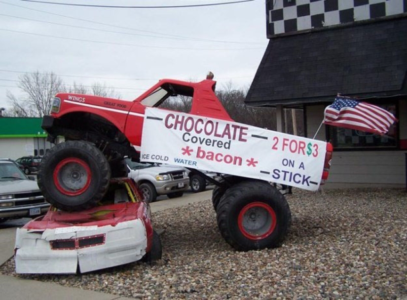 Simple things that Americans have managed to pervert and bring to the point of absurdity