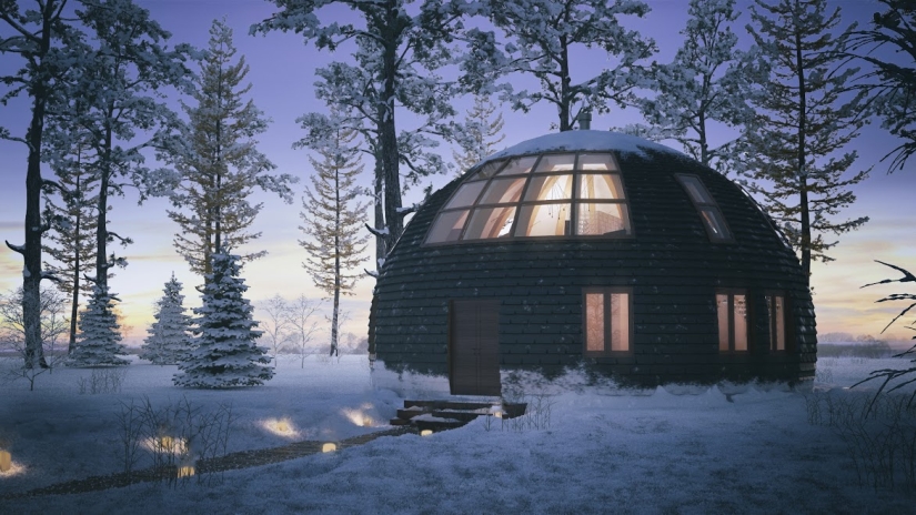 Skydome: casas abovedadas de Rusia