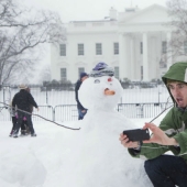 Snowstorm "Jonas" covered America