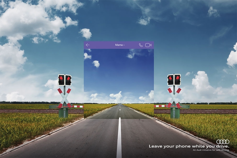 Social networks are killing: Audi has clearly shown how dangerous it is to sit on the phone at the wheel Social networks are killing: Audi has clearly shown how dangerous it is to sit on the phone at the wheel