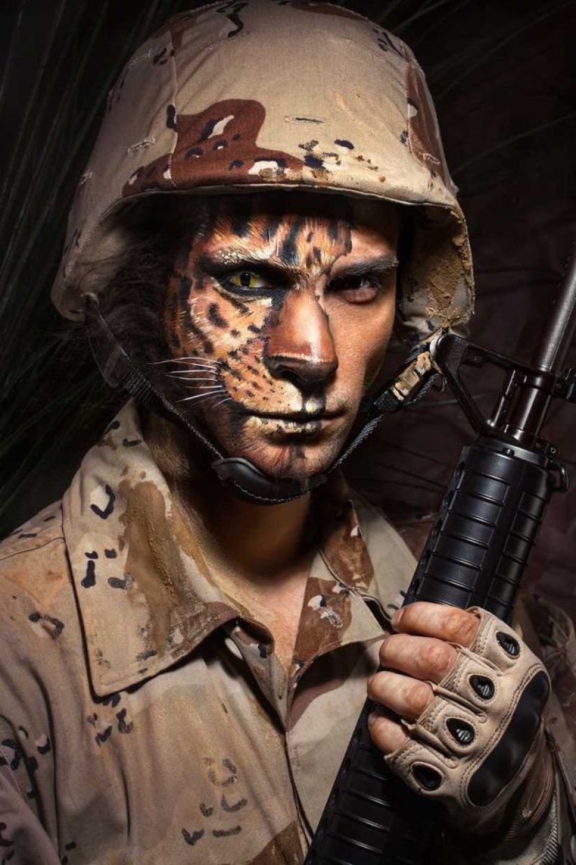 Soldados salvajes: fotógrafo ruso mostró cómo los soldados se convierten en animales