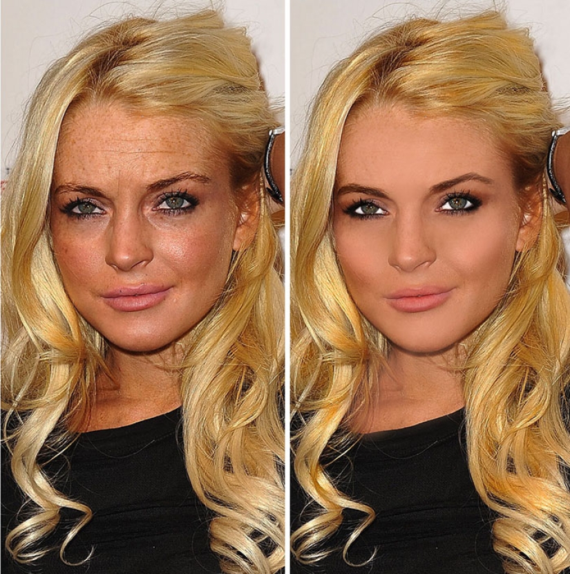 Solid deception: 25 photos of stars before and after photoshop Solid deception: 25 photos of stars before and after photoshop