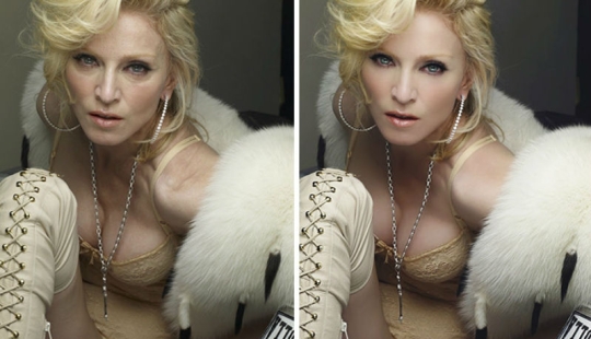 Solid deception: 25 photos of stars before and after photoshop