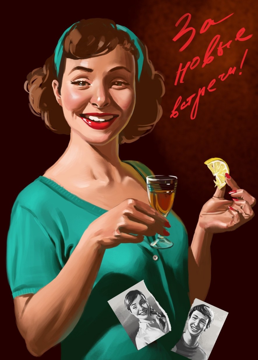 Soviet pin-up posters by Valery Barykin