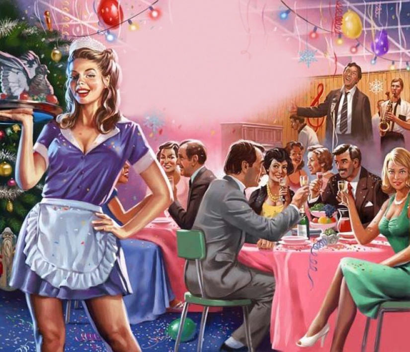 Soviet pin-up posters by Valery Barykin