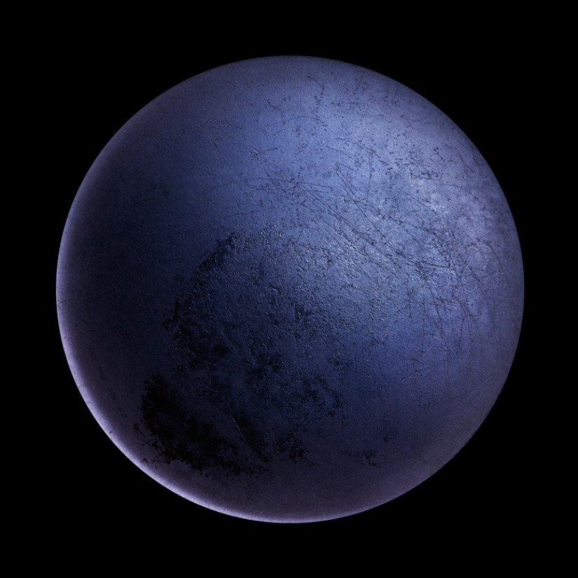 "Space pictures" of the bottoms of old pots and pans from photographer Christopher Jonassen "Space pictures" of the bottoms of old pots and pans from photographer Christopher Jonassen