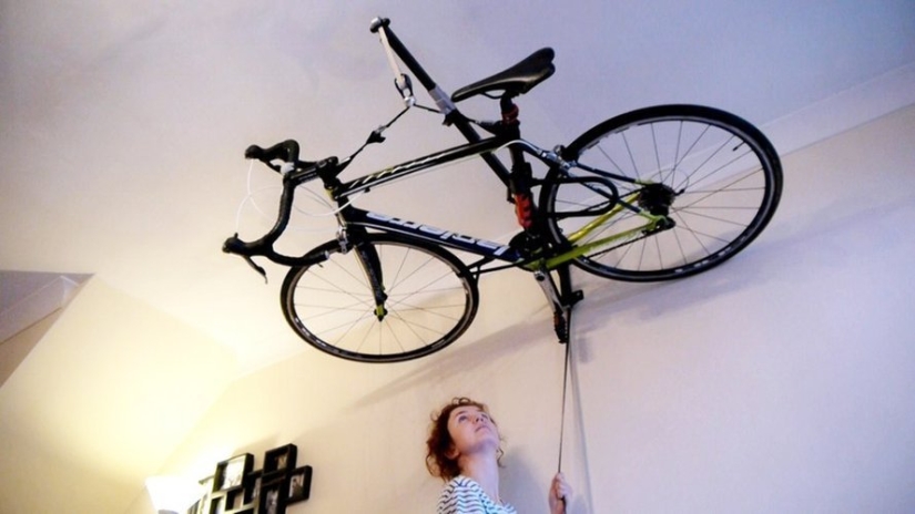 Sport and life: where to store a bicycle in a small apartment