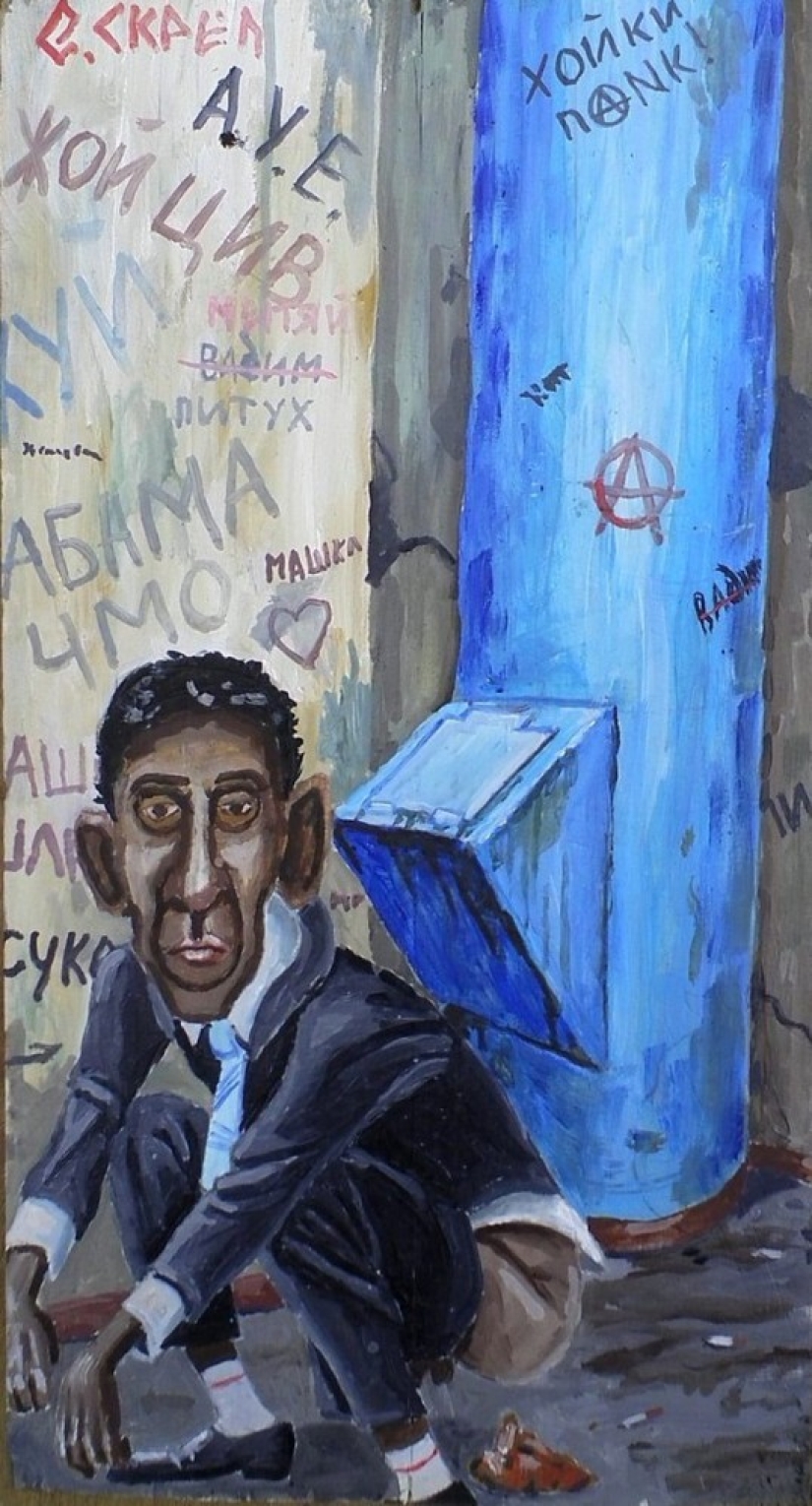 Sátira aguda en las pinturas caricaturescas de Semión Skrepetsky