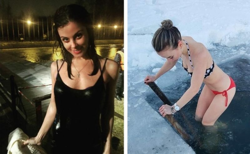 Stunning girls of Epiphany bathing 2020