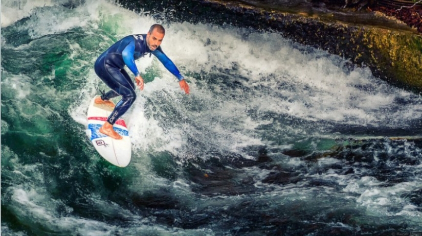 Surfing in the concrete jungle of Munich Surfing in the concrete jungle of Munich