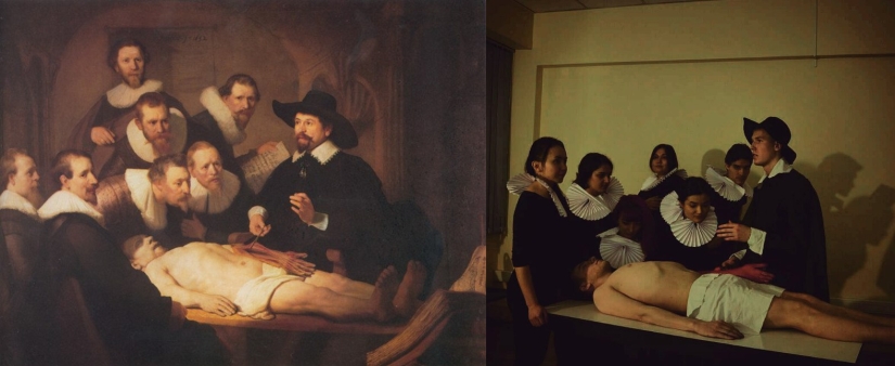 "Take a picture like Rembrandt": a public with successful parodies of famous paintings "Take a picture like Rembrandt": a public with successful parodies of famous paintings