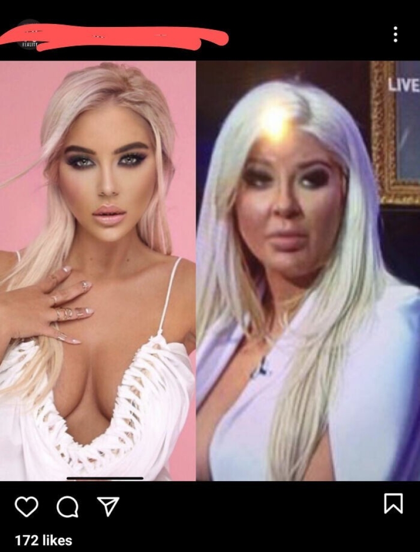 Take away their Photoshop! 35 pictures from social networks that make you want to cry Take away their Photoshop! 35 pictures from social networks that make you want to cry