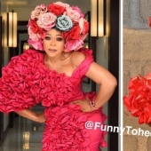 Take it off immediately! A guy from Africa copies the ridiculous outfits of the stars with the help of improvised materials