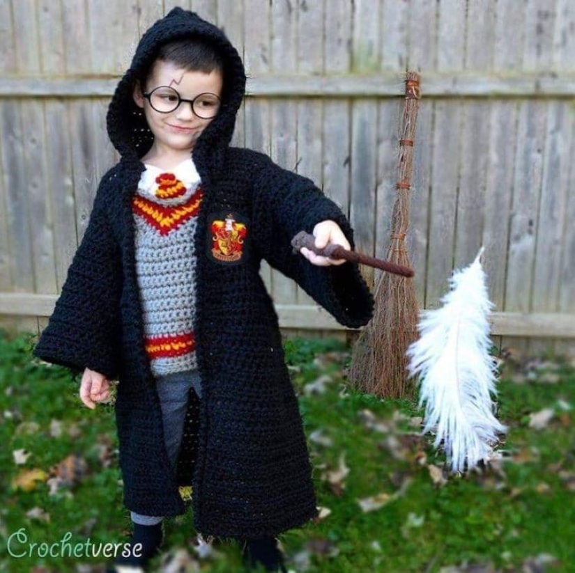 Talent on the hook: Mother knits amazing Halloween outfits for children Talent on the hook: Mother knits amazing Halloween outfits for children