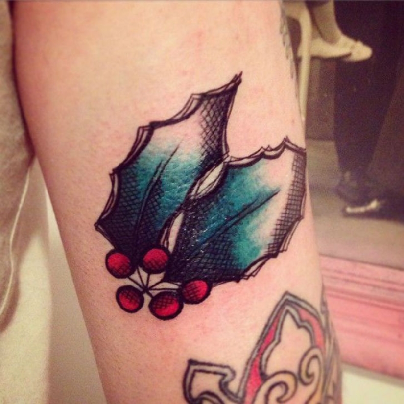 Tatuajes navideños, o cómo recordar tu Año Nuevo para siempre