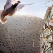 Teatro en China, realizado en forma de rompecabezas tradicional