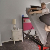 Thank God there is a bed that throws you out of bed in the morning