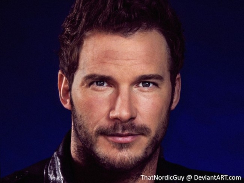 The artist combines photos of celebrities to get the perfect image