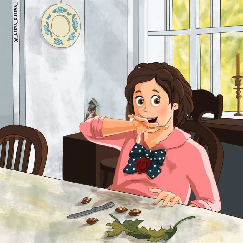 The artist from Perm showed what could happen "behind the scenes" of famous paintings