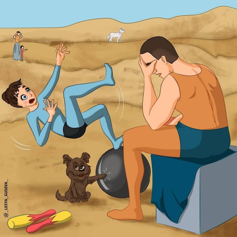 The artist from Perm showed what could happen "behind the scenes" of famous paintings