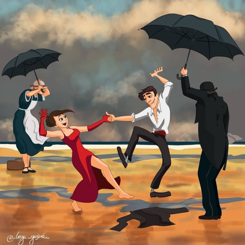 The artist from Perm showed what could happen "behind the scenes" of famous paintings