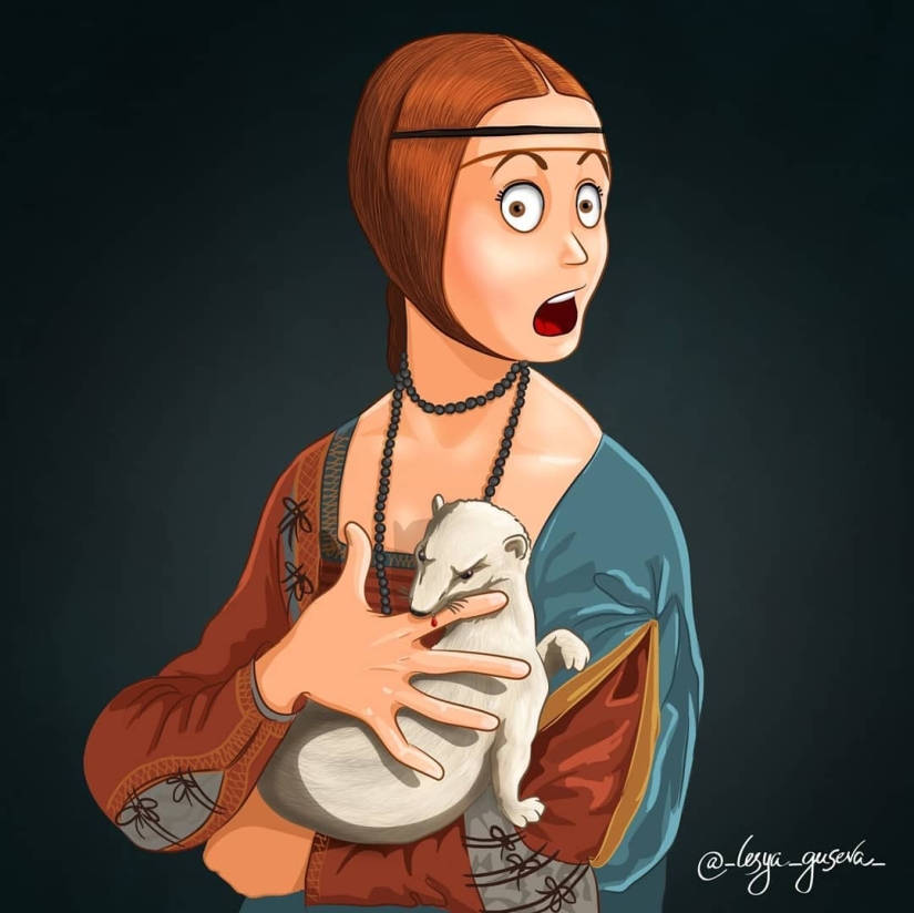 The artist from Perm showed what could happen "behind the scenes" of famous paintings