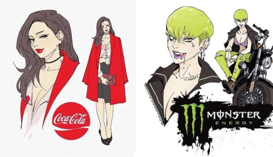 The artist turned 13 popular carbonated drinks into cartoon characters The artist turned 13 popular carbonated drinks into cartoon characters