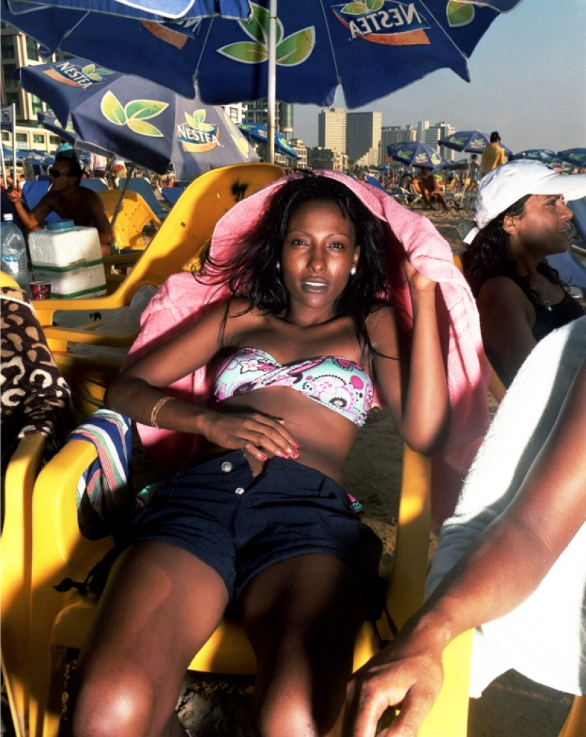 The beach in tel Aviv
