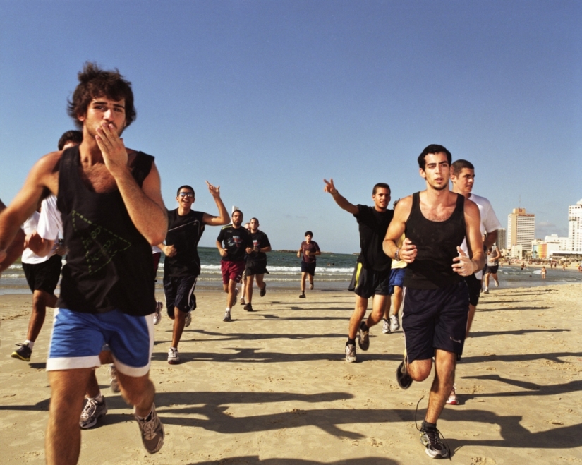 The beach in tel Aviv