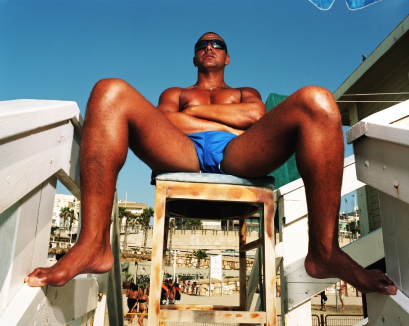 The beach in tel Aviv