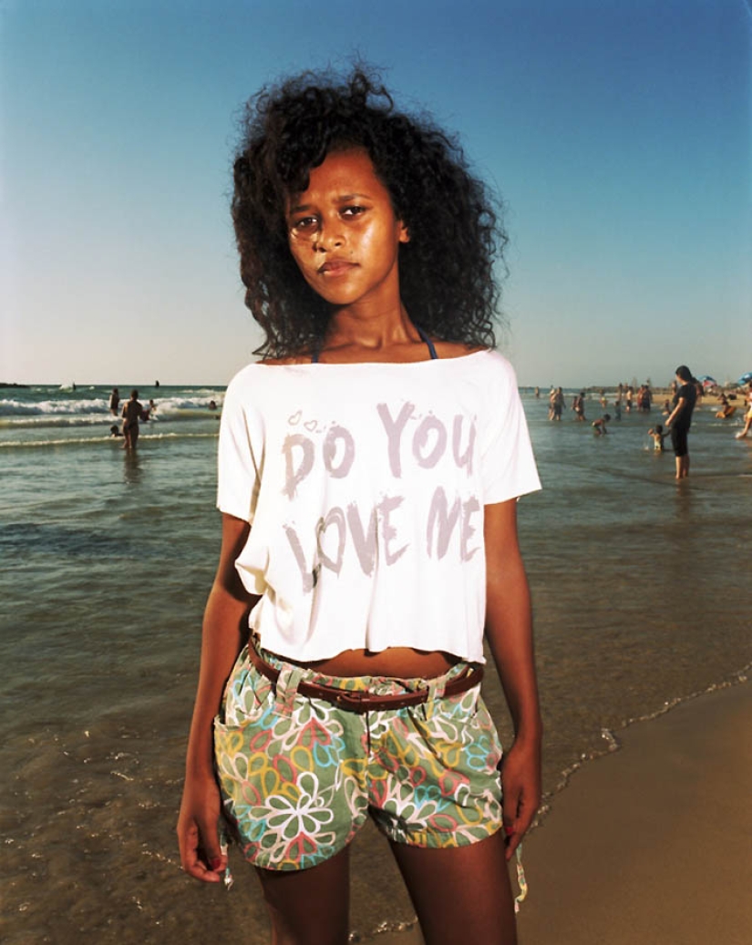 The beach in tel Aviv