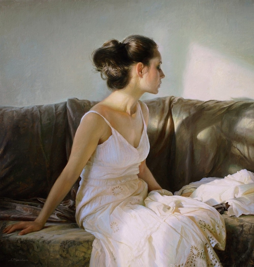 The beauty of the female body in the stunningly realistic works of Sergei Marshennikov