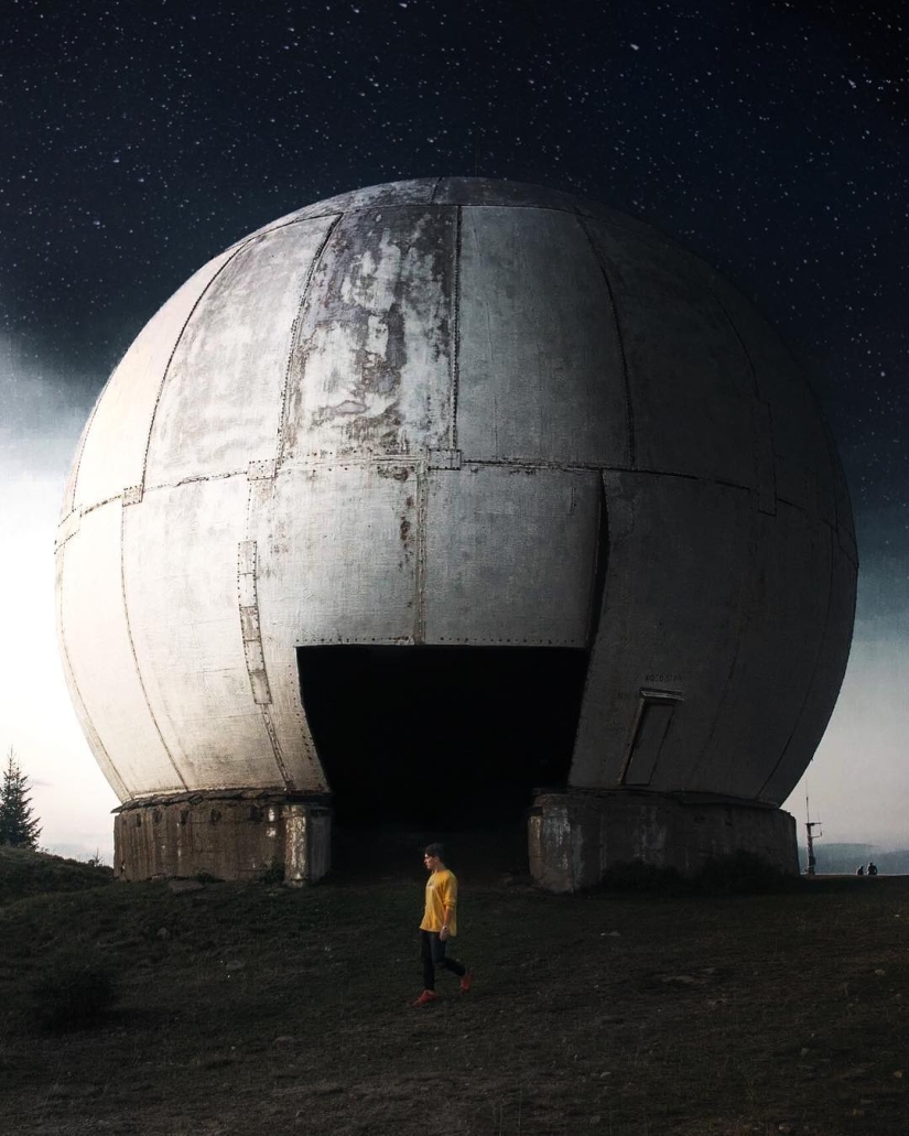 The beauty of the Carpathians from the height of bird flight