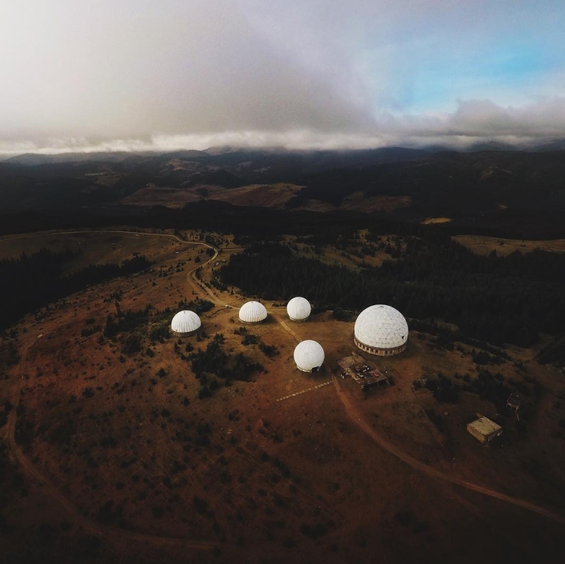 The beauty of the Carpathians from the height of bird flight