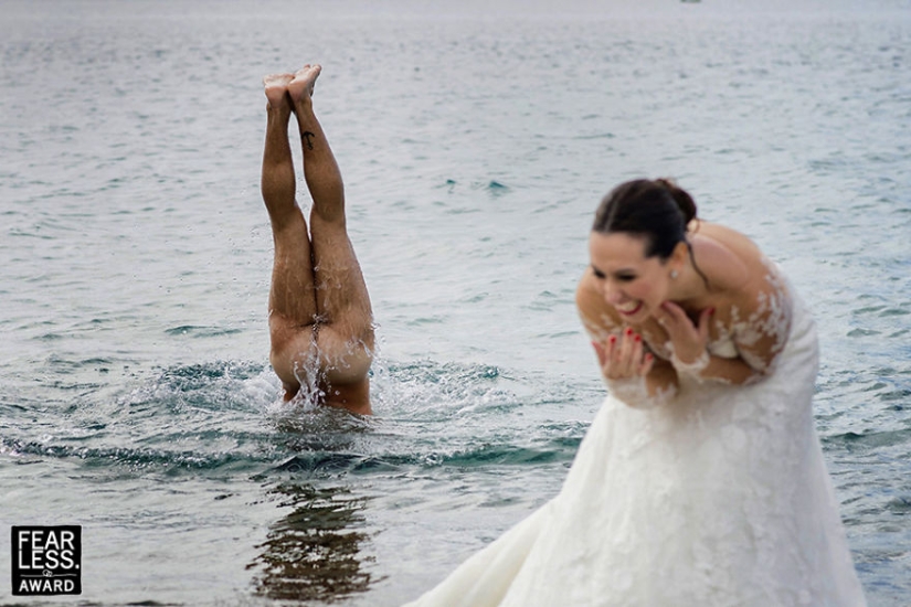 The brightest wedding pictures that will never get into the family album
