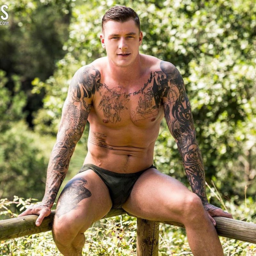 The British military left the service and began acting in gay porn. But it's not what you thought, it's just a job