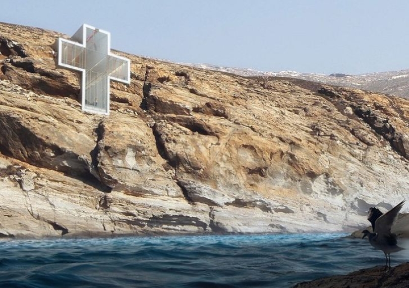 The chapel in the cliff above the cliff is the perfect place to reflect on the eternal