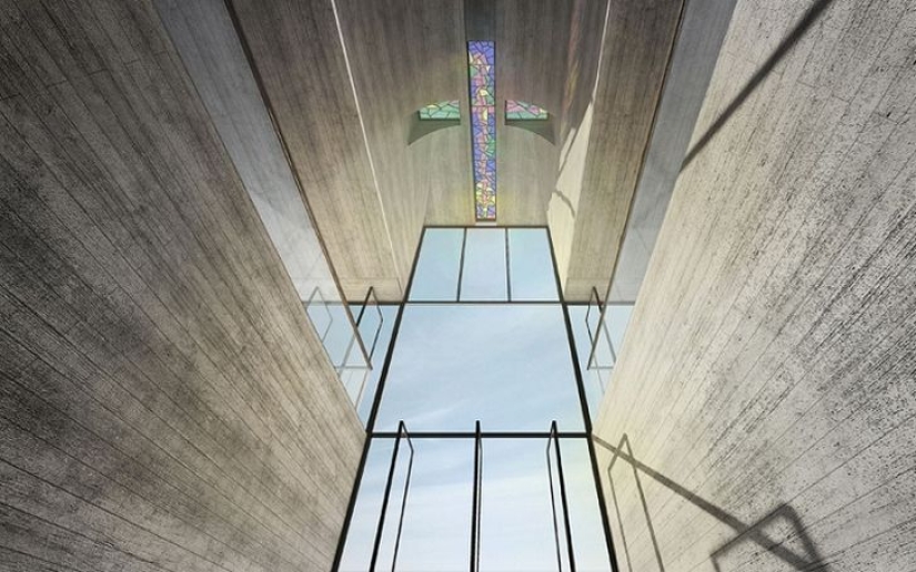 The chapel in the cliff above the cliff is the perfect place to reflect on the eternal