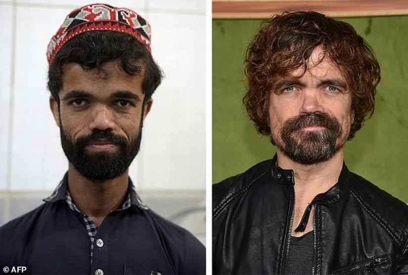 The clone game: A Pakistani waiter, like two drops of water, looks like Tyrion Lannister from the legendary TV series
