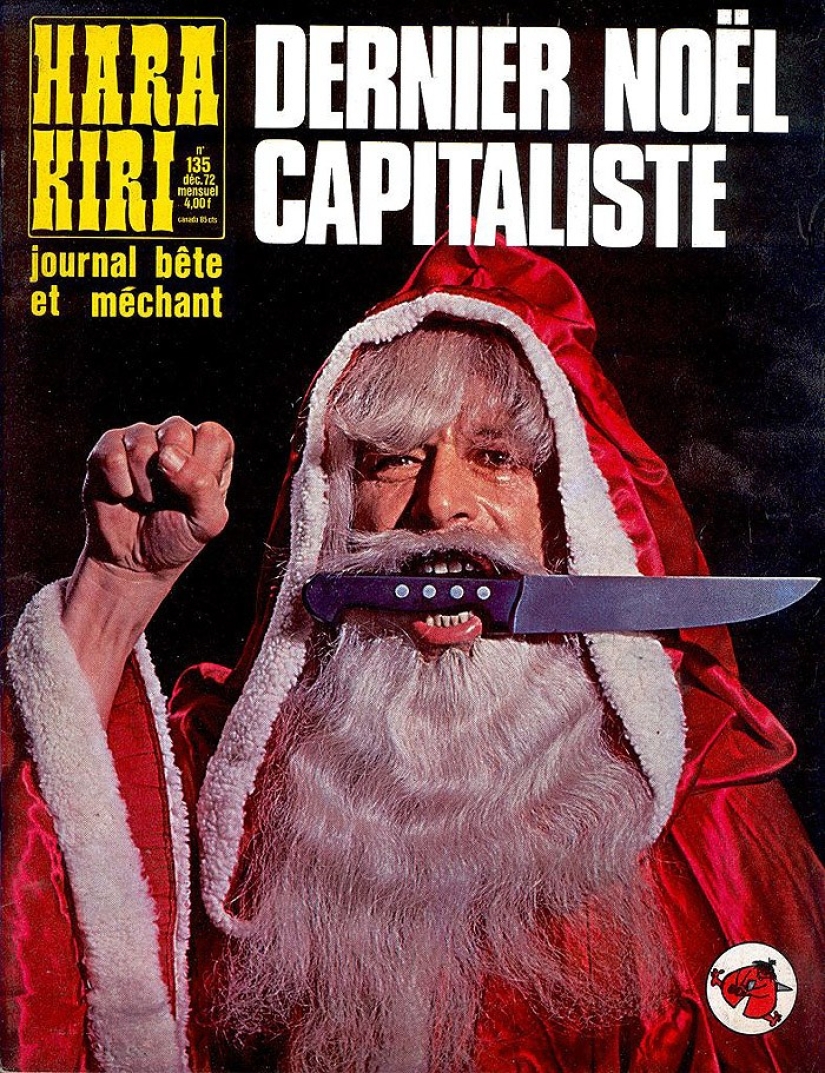 The covers of France's most hooligan magazine of the last century
