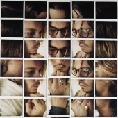 The faces of celebrities assembled from a fascinating mosaic